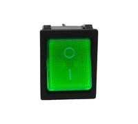 30A 250V AC High Current ON/OFF 4/6Pin KCD4 Silver Point Rocker Power Button Switch 1Pcs(30A Green,6Pin)
