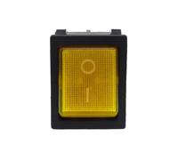 30A 250V AC High Current ON/OFF 4/6Pin KCD4 Silver Point Rocker Power Button Switch 1Pcs(30A Yellow,6Pin)