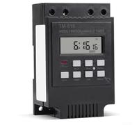 30A 7-Day Programmable Digital Timer Switch 110V-120V, LCD Time Relay with 17 On/Off Programs, 1Min-168H Timing Range & Memory Backup for Home Automation