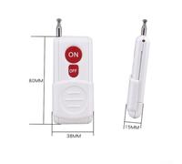 30A AC 90-250V Wireless RF 433MHz Remote Control Switch with Long-Range 1000m Operation, Self-Locking/Interlock/Momentary Mo