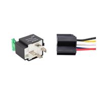 30A Automotive Fuse Relay 12V/24V 4pin/5pin and Wire Harness Kit(12V 4Pin 1set)