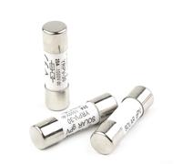 30A Consumer Unit Fuse 1000V PV DC Fuse 10x38mm for Solar Panel System, Box Fuse 30 Amp for DC Circuit Protection, Heating & Shower, 3-Pack (20A)