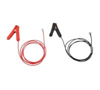 30A for alligator Clip Booster for Jumper Cables, 1.8m Heavy Duty Copper Wire Battery Clamps for 12V-24V Car Charging, Air Compressor and Fridge Power Supply, Red and Black, 2 Pack