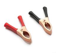 30A Heavy-Duty Clips Battery Clamps with Copper-Plated Alloy Contacts 70mm Length for Automotive Electrical Engineering Solar Panels and Electric(2pcs)