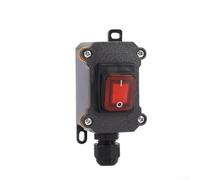30A Heavy Duty Inline Switch IP65 Waterproof with Red Light Button | Inline Cord Switch 30A Waterproof On Switch IP65 High Current for toggle Switch Industrial Grade Switch