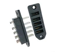 30A High Current Battery Connector 1000V Power Discharge for Electric Scooter Bike E-Bike, Robust Plastic Male Female Pair, 2/3/4/5/7/9 Pin for CONFIGURATIONS(5P)