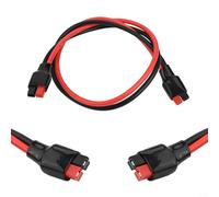 30A Solar Extension Cable for -Style Connectors, Tinned Copper Conductors, 10AWG, Red+Black, for Solar Panels, RVs, Battery Systems(60CM)