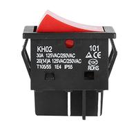 30A Welder Welding Machine 4 Pin Boat Type ON OFF Rocker Switch Flame Retardant Insulated Plastic Shell IP65 Stable Reliable Long Service Life 5pcs