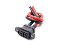 30A XT90NE Lithium Battery Charging Connector Wire Fixed Female Head Welded Type Gold-plating XT90 Terminal Male Energy Plug(XT90NE-F BL)