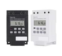 30Amp Digital Timer Switch Weekly Programmable Relay 220V DIN Rail Mount With Backup Memory For Home Appliance Energy Saving