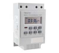 30Amp Programmable Digital Time Switch Relay for 220V-240V Din Rail Mount 17 On/Off Settings Weekly Timer with Backup Memory High Load 6500W for Home Db Board Use