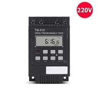 30Amp Weekly Programmable Digital Time Switch Relay for 220V Din Rail Mount 6500W High Load Capacity with Backup Memory Suitable for Home Db Board Energy Saving Applications