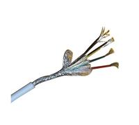 30awg Ultra-fine Silicone Shielded Wire Medical Flexible 4 Core OD 2.4MM Braided Grade Soft