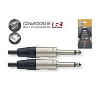 30cm (1ft) Stagg N-Series Patch Cable, Mono Jack to Mono Jack