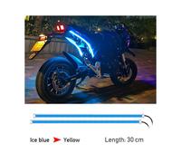 (30cm 1Pair Type B) Flexible Motorcycle Turn Signal Lights 30/45/60cm Led Light Strip Dual