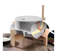 30cm/35cm Hand Grain Mill Stone Grinder, Manual Bluestone Food Pulverizer Dry/Wet Mills Food Wheat Berry Rice Mill, Bean Seed Spice Herb Powder Pulverizer(30cm)