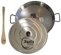 30cm - 42cm Induction Paella Pan Set "PATA NEGRA" + Lid + Gift -Wooden Spatula