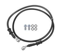 30CM/50CM/60CM/80CM/100CM/110CM/150CM/200CM/220CM Motorcycle Brake Line Oil Hose Pipe with Spring Protection 1 Set(110cm)