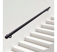 30cm~600cm Handrail for Stairs Indoors Outdoors Grab Bar Railing, Wrought Iron Stair Railings Support Rod, Safety Non-Slip Hand Rail for Home Corridor Decking(11.5ft/350cm)