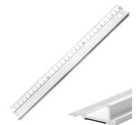 30cm Aluminium Cutting Ruler with Raised Grip, Non-Slip Safety Edge Tool for Craft, DIY & Precision Measurement