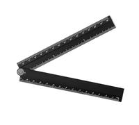 30cm Aluminum Folding Ruler - Portable Foldable Straight Edge with Clear Scale, Precision Measuring Tool for Architects, Artists, Engineers & Students