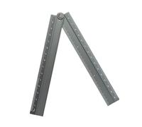 30cm Aluminum Folding Rulers Geometric Measuring Tool Easy To Carry For Multifunction Use In Art Math & Office Environment Folding Rulers