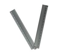 30cm Aluminum Folding Rulers With Protractors Easy Carry Drawing Tool Upgrades For Precise Measurements In Art & Designs Resistant Rulers