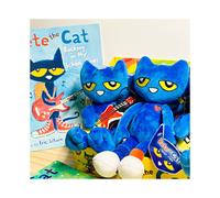 30cm Blue Pete The Cat Guitar Stuffed Plush Toy Doll Kids Gift