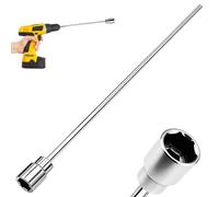 30cm Caravan Corner Steady Jack Leg Winder Drill Adaptor Attachment,19mm Socket Winder Drill Attachment,Caravan Stand Extension Socket Adapter,Electric Drill Attachment for Caravans & Mobile Homes