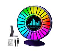 30cm Color Changing App Control Lamp - LED Rhythm Light, Music Visual Bar | Smart Ambient Lighting for Gaming Bedroom Party Studio Mood Decor Wireless Reactive Spectrum Timer Remote