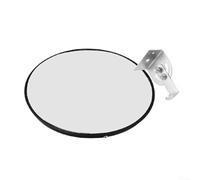 30cm Convex Safety Mirror, Wide Angle Traffic Mirror for Driveway Garage Shop, ABS PC Material with Adjustable Bracket, Indoor Outdoor Blind Spot Viewer, Black