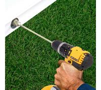 30cm Corner Steady Caravan Leg Winder Drill Extension Jack Socket 19mm Adapter