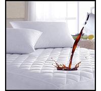 30cm Deep Waterproof Quilted Mattress Protector 100% Cotton Fitted Topper Cover Sheet TC200, Anti Allergy,Breathable, Easy Care Machine Washable Elasticated Skirts (Single 90x190+30cm)
