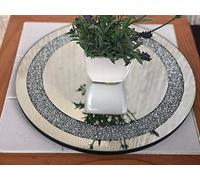 30cm Diamante Mirrored Crystal Candle Plate- an Elegant Addition to Your Home- Best Gift
