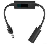 30Cm Digital Display DC Extension Cables, DC Power Extension Cables Male To Female With Real-Time Voltage Current For Starlink Mini