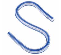 30cm Flexible Curve Ruler Plastic Double Sided Ruler for Engineering Drawing Design Drafting Graphics Painting
