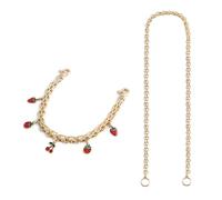 30cm Flower Strawberry Heart Decorative Chain Ornament for Bags and Handbag Enhancing The Look of Various Bags
