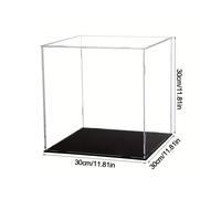 (30cm) Heavy Duty Acrylic Display Case For Collectibles - Heavy Duty Square Dustproof Display Box With Single Frame, Horizontal
