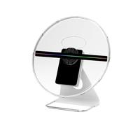 30cm Holographic Advertising Machine Desktop Fan 3D Advertising Projector TF Card WIFI 256 LED Light Advertising Display Machine