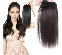 30cm Human Hair Volumizing Hairpiece With Sponge Lift(2pcs Light Brown)