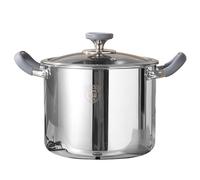 30cm Induction Ready 316 Stainless Steel Stock Pot with Glass Lid High Capacity Deep Cooking Pot for Pasta Soup Spaghetti and Congee Versatile Kitchen Essential