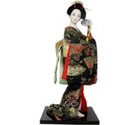 30cm Japanese Geisha Kimono Asian Geisha Resin Miniature Figurines Sculpture Traditional Maiko for Desktop Ornaments