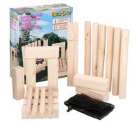 30cm King Kubb Wooden Birch Game Outdoor Garden Toy Chess Games Fun