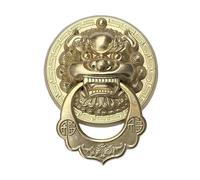 30CM Large Cast Lion Head Door Knocker Ring Pull Vintage Brass Handle Solid Wood Knock for Entry Improvement Decor for Wardrobe Entrance Doors(Color 3)