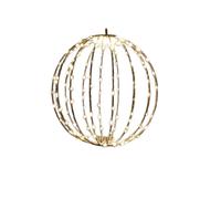 30cm Light up Christmas Twinkle Orb with 192 Warm White LEDs Samuel Alexander Black One Size