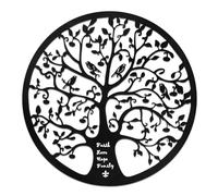 30cm Metal Tree of Life Wall Art Decor Faith Love Hope Family Tree of Life Wall Hanging Home Garden Decoration Sculpture Ornaments for Indoor Ourdoor