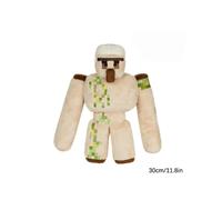 30cm Minecraft Iron Golem Plush Toy Pixel Stuffed Doll Soft Plushies Kids Gift