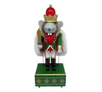 30CM Music Box Puppet New Wind-Up Mechanical 八音盒 For Living Room Shelf Display Wooden Mechanical Toy