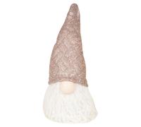 (30cm) Nordic Christmas Light Up LED Pink Gnome with Hat Faceless Gonk Plush Doll Toy