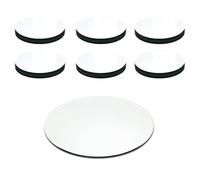 30cm Pack Of Thirty Six Round Glass Coaster Decorative | 36 Piece Mirror Glass Display Candle Plate | Mirrored Candle Tray Vanity Perfume Tray